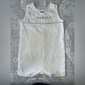 Edgehill Collection White and Blue Sailboat Boy 3T Broke Brooke